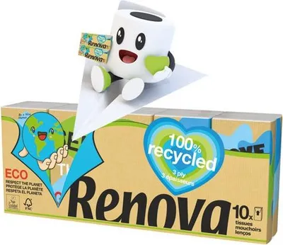 Image de Mouchoirs Rénovagreen écologiques, Doux Et Pratiques En étuis - Neutrex