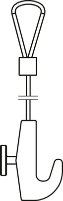 Produktbild von RONTEC Bilderschienen-Abhänger 2000 mm Polyamid-6