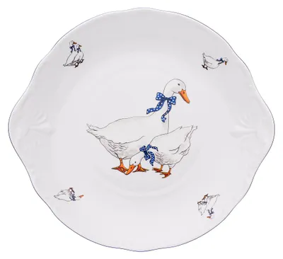 Image de Thun 1794 Assiette à tarte, 27 cm, Constance, oies, porcelaine Thun