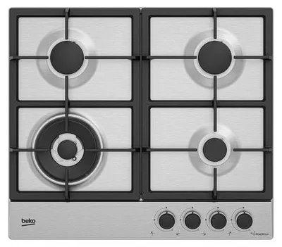 Productafbeelding van Beko HIAW64225SXE 4-pits gas kookplaat Inox