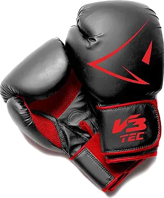 Produktbild von V3TEC Club Pro Boxhandschuhe schwarz/rot 8