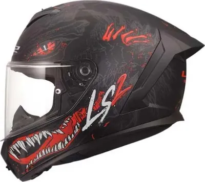 Produktbild von Ls2 Ff820 Rapid Iii Kaiju Ii Integralhelm Schwarz L Schwarz L