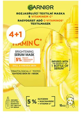 Productafbeelding van Set verhelderende textuurmaskers met vitamine C, 4+ stuks