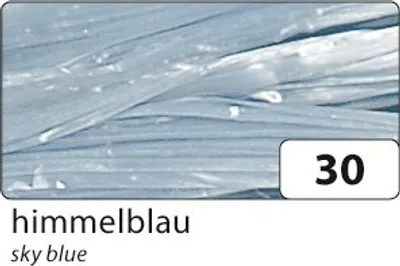 Produktbild von Folia Raffia Edelbast, Bündel, himmelblau (30 m)