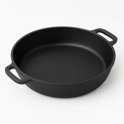 Gusseiserne BBQ‐Pfanne Ø 28 cm × 6 cm – robuste Grilllösung