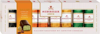 Produktbild von J.G. Niederegger Marzipan-Klassiker-Variationen, 100g