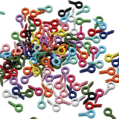 Produktbild von Kleine selbstschraubende Oogspelden in 5x10mm für DIY-Arbeiten und Schmuckherstellung