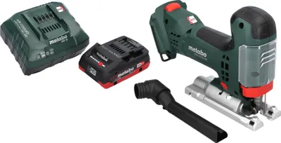 Produktbild von Metabo STA 18 LTX 100 Akku Stichsäge 18 V 100 mm Brushless + 1x LiHD Akku 4,0 Ah + Ladegerät