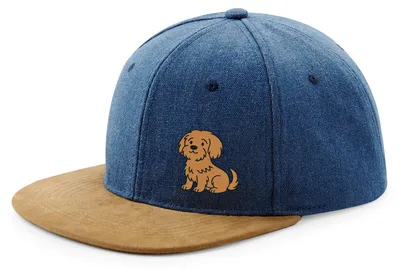 Produktbild von Huuraa Cappy Mütze Havaneser Havi Comic Denim Baumwolle und Polyester Snapback Kappe Geschenkidee