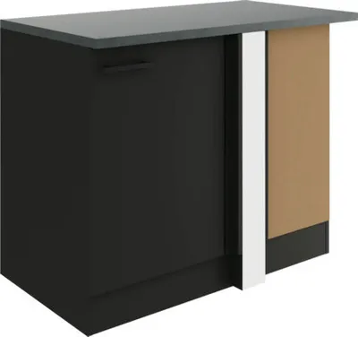 Produktbild von Optifit Eckunterschrank Madrid420 BxTxH 110 x 60 x 84,8 cm anthrazit matt zerlegt Anschlag reversibel KUMA UELG106-9+