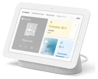 Obrázek produktu pro Google Nest Hub (Gen 2), Google Assistant, Obdélník, Bílá, Chalk, Španělština, Italština, Android, iOS