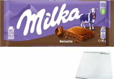 Produktbild von Milka Noisette (90g Tafel) + usy Block