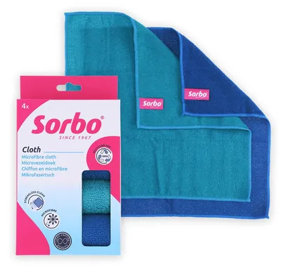 Produktbild von Sorbo Mikrofasertuch Recycled – hergestellt aus 100 Prozent recycelten PET-Flasc