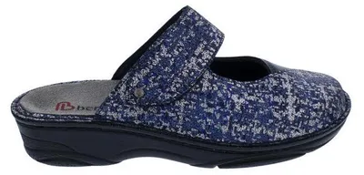 Produktbild von Berkemann Clog Heliane 3457-378, Nubukleder mit Stretch, Jeans - Blau, Fußbett zum Wechseln, Weite G-I 38 2/3