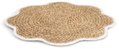 Produktbild von ZELLER 27158 Platzset aus Grasgeflecht, weiß, ca. Ø 38,5 cm