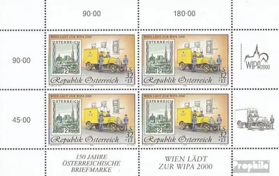 Produktbild von Briefmarken Österreich 1998 Mi 2270I Kleinbogen (kompl.Ausg.) postfrisch WIPA 2000