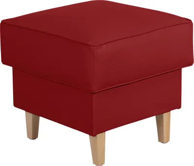 Produktbild von Max Winzer Hocker Lorris - Kunstleder chilli - Maße: 53 x 53 x 45 cm