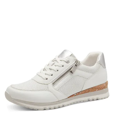 Produktbild von MARCO TOZZI Damen Sneaker Reißverschluss Metallic Optik 2-23782-41, Größe:38 EU, Farbe:Beige
