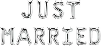 Produktbild von Paperdreams Folienballongirlande – Just Married