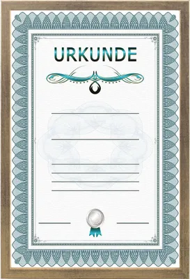 Produktbild von Holz Dokument Bilderrahmen Urkunde Diplom Foto Rahmen Plexi S111 Poster - Farbe: Gold | Format: 29,7x42 A3
