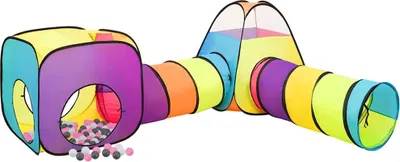 Produktbild von vidaXL Spielzelt mit 250 Bällen Mehrfarbig 190x264x90 cm