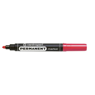 Obrázek produktu pro Permanentní popisovač Centropen 8566 - kulatý hrot, červený