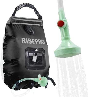 Produktbild von Famanu Camping-Dusche Tasche 20L mit Sonnenheizung - Abnehmbare Schlauch