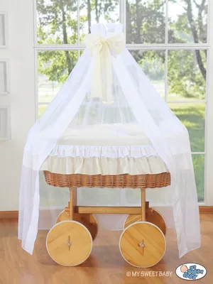 Obrázek produktu pro Babykorb mit Baldachin Deluxe - Bellamy Cream