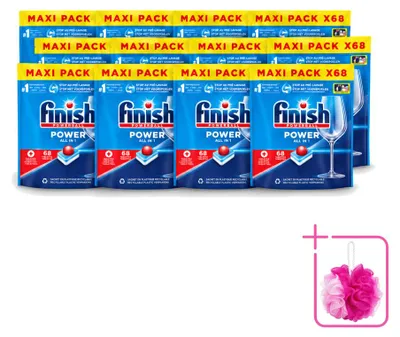 Produktbild von 12 x Finish Powerball Power All in 1 Geschirrspültabs - Sparpackung - 12 Stücke
