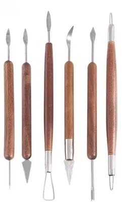 Produktbild von Tonwerkzeuge – Tonwerkzeuge – 6-teiliges Tonset – Modellierwerkzeuge – Tonskulptur-Werkzeugset – Ton – Tonwerkzeuge – CHPN