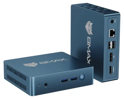 Immagine prodotto di Mini PC - Processore Intel - 8 GB di RAM - SSD da 256 GB - Supporto per due monitor 4K - Computer per ufficio