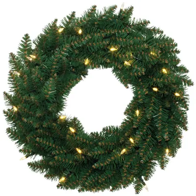Produktbild von Best Season LED-Tannenkranz "Calgary" beleuchtet ca.50 cm Ø30 w/w LED, grün, Trafo, outdoor, 612-60
