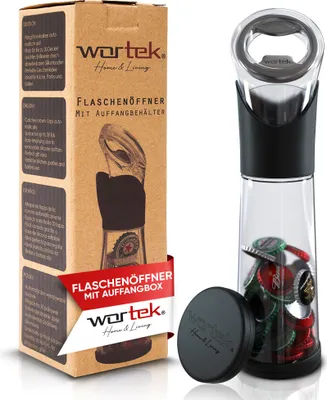 Obrázok produktu pre wortek Otvárač na fľaše so zbernou nádobou - Otvárač na nápoje Otvárač na pivné fľaše Korunkový zberač korkových zátok Príslušenstvo do kuchyne Kempovanie - Darček pre mužov a milovníkov piva