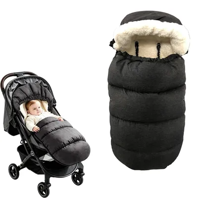 Obrázek produktu pro Nohavičky do kočárku - Zimní - Univerzální - Dvoucestný zip - Imitace beránka