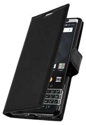 Immagine prodotto di Avizar, Custodia protettiva flip per BlackBerry Keyone con funzione stand, nero