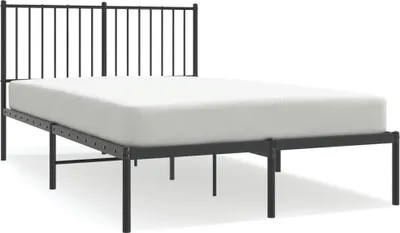 Obrázek produktu pro vidaXL Postel s čelem kovová černá 120x190 cm