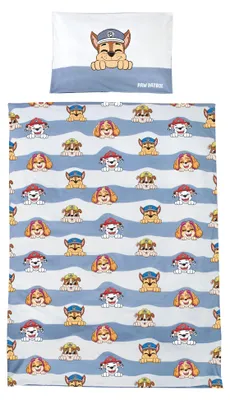 Produktbild von roba Kinderbettwäsche 100 x 135 cm Paw Patrol - Bettwäsche für Kinder aus Baumwolle inkl. Kissenbezug 60 x 40 cm - Hunde Motiv der Zeichentrick Serie