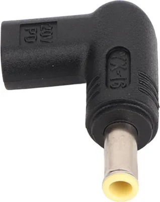 Image de Adaptateur de type C femelle vers 5,5x3,0mm DC Adaptateur d'alimentation USB C vers DC 100W PD pour ordinateur portable, professionnel et efficace