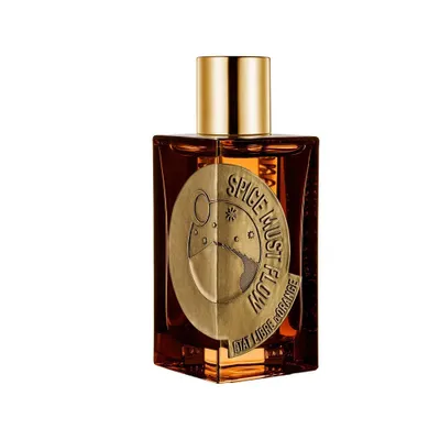 A bottle of perfume on a white background.