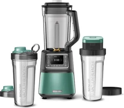 Zdjęcie produktu dla SENCOR SBU 7871GR Automatyczny blender próżniowy, 8 tytanowych noży, 7 programów, 1,5 l pojemnik z tritanu (PCTG), 2x 0,7 l pojemnik, 28 000 obr./min., moc 1500 W