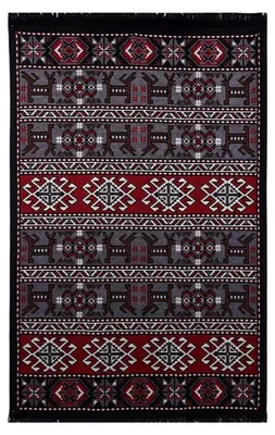 Obrázok produktu pre BiggHome Dvojstranný koberec, vzor Kelim – moderný vintage dizajn, prateľný