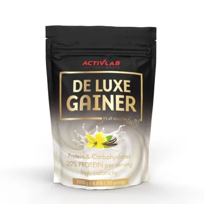 Zdjęcie produktu dla De Luxe Gainer Odżywka białkowo-węglowodanowa o smaku waniliowym Activlab