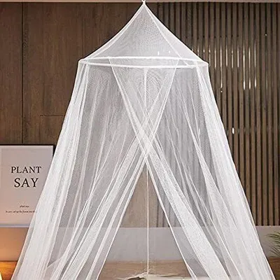 Image de Moustiquaire pour lit, facile à installer, moustiquaire ronde pour lit simple ou double