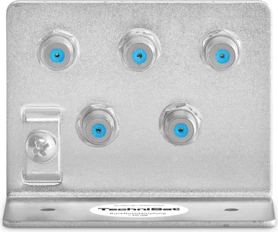 Produktbild von TechniSat Erdungswinkel 5 | Erdungswinkel mit 5 hochwertigen F-Doppelbuchsen
