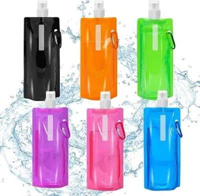 Produktbild von Famanu Wasserflaschen Set 6 Stück - Kompakt und faltbar