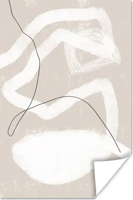 Produktbild von MuchoWow® Poster Linie - Abstrakt - Design 120x180 cm - Kunstposter
