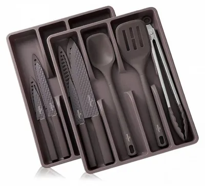 Image de Set de 13 Pièces de Cuisine Lake Geneva Collection Taupe Violet Swiss Haus SH-KS13T