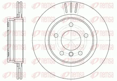 Produktbild von 2x REMSA Bremsscheibe 6722.10 hinten für BMW 3 Limousine (E46) 3 Touring (E46)