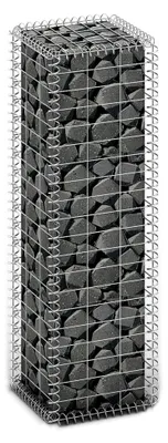 Produktbild von Gabione mit Deckeln, Pflanzkübel, Kräuterbeet, Hochbeete-Kit, Pflanztrog, Vertikalbeet, Pflanzgefäße, Pflanzencontainer, Verzinkter Draht 100×30×30 cm