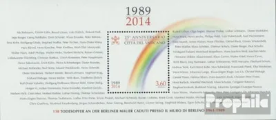 Produktbild von Briefmarken Vatikanstadt 2014 Mi Block47 (kompl.Ausg.) gestempelt Berliner Mauerfall